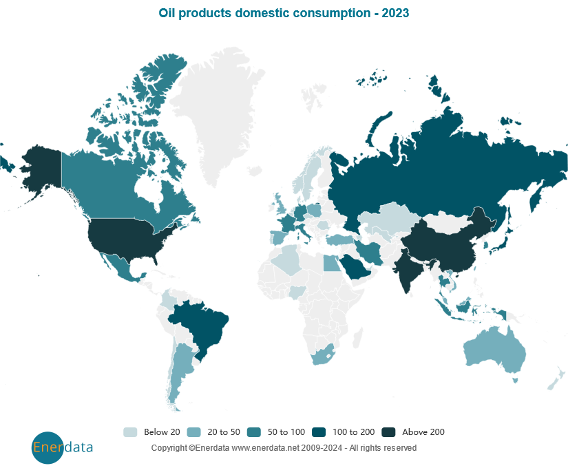 Oil products domestic consumption